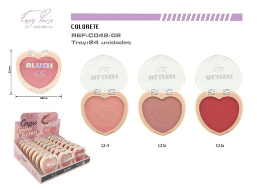 [C042-02] Colorete blush 24/U - Rubores para mejillas