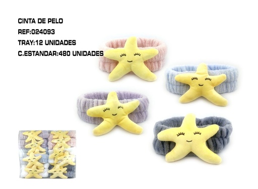 [024093] Cinta de pelo con estrellita 12/U - Accesorios para el cabello