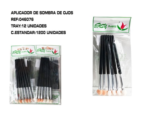 [046076] Aplicador de sombra 12/U - Pinceles de maquillaje