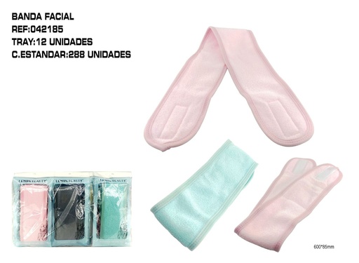 [042185] Turbante facial 12 unidades - Accesorios de belleza y cuidado personal