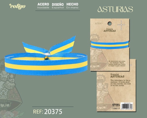 [20375] Pulsera bandera Asturias - Joyería asturiana