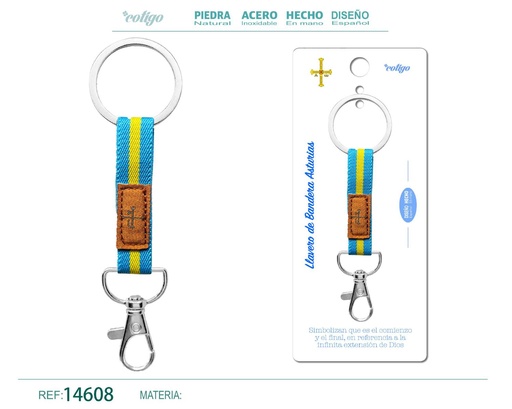 [14608] Llavero bandera Asturias - Accesorios de recuerdo