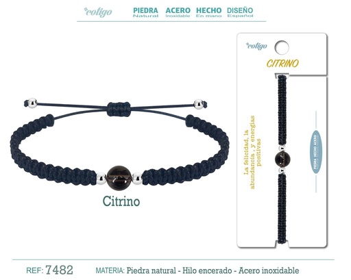 [7482] Pulsera de hilo con piedra natural - Accesorios que destacan la belleza de la naturaleza