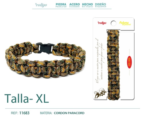 [11683] Pulsera paracord trenzado - Joyería diseñada para el outdoor