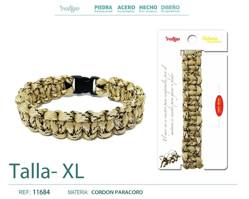 [11684] Pulsera paracord trenzado - Accesorios que muestran fortaleza