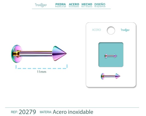 [20279] Piercing de Acero Multicolor - Joyas que destacan