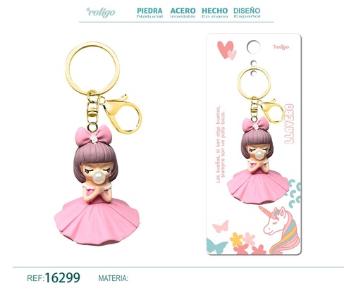 [16299] Llavero de dibujos animados de acrílico - Accesorios infantiles