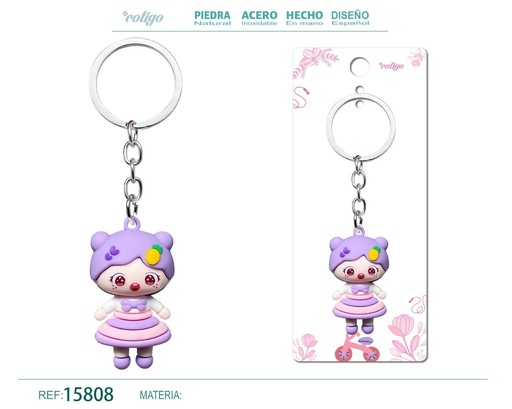 [15808] Llavero de dibujos animados - Accesorios divertidos y coleccionables