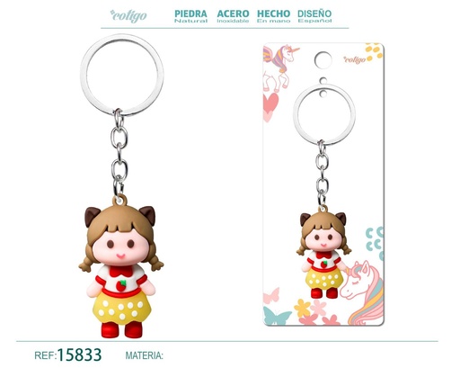 [15833] Llavero de dibujos animados - Accesorios divertidos y coleccionables