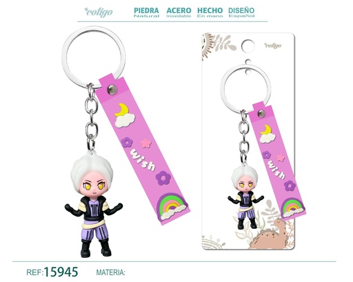 [15945] Llavero de dibujos animados - Accesorios y llaveros divertidos