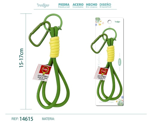 [14615] Llavero de cuerda color macarrón - Accesorios y llaveros creativos