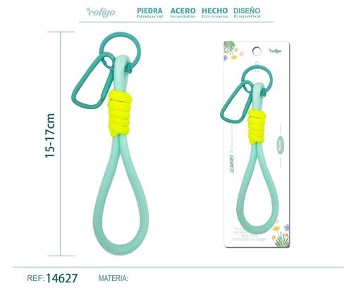 [14627] Llavero de cuerda color macarrón - Accesorios y llaveros creativos