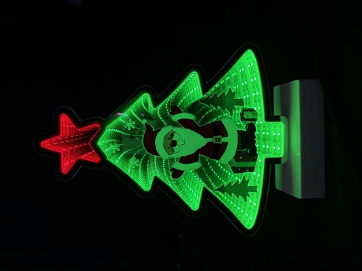 [259038] Luz de túnel decorativa Papá Noel/Árbol 30 cm - Iluminación navideña