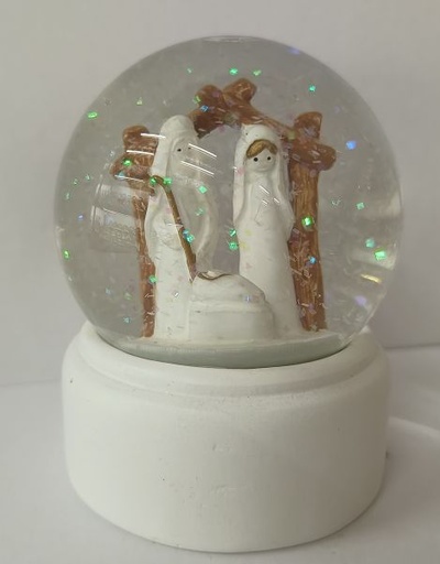 [244157] Bola de nieve 6.5*6.5*8.5 cm - Decoración navideña