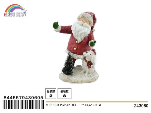 [243060] Muneco Papá Noel 19*14.5*26 cm - Decoración navideña