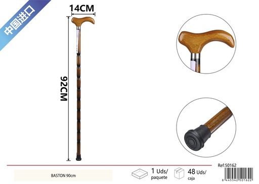 [50162] Bastón 90 cm pequeño con puntera - Productos de cuidado personal