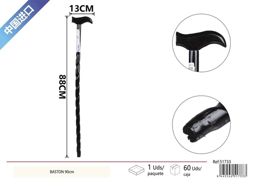 [51733] Bastón 90 cm con cabezal - Productos de cuidado personal