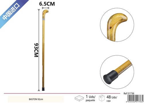 [51736] Bastón 92 cm con mango de béisbol - Productos de cuidado personal