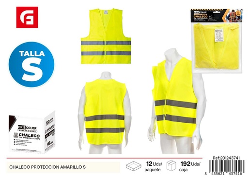 [201243741] Chaleco protección amarillo tamaño S - Productos de verano