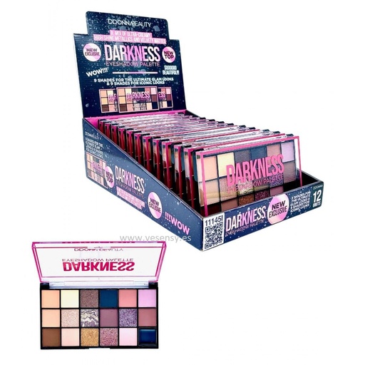 [8436045038579] Paleta de sombras de ojos Darkness 12/U 11145I - Sombras para un acabado intenso