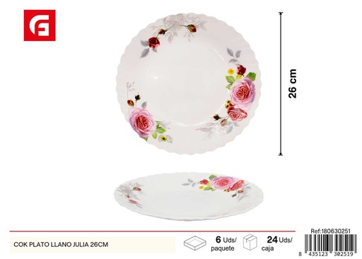 [180630251] Plato llano Julia de 26cm - Vajilla decorativa