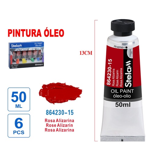 [864230] Pintura al óleo rosado 50ml - Material artístico