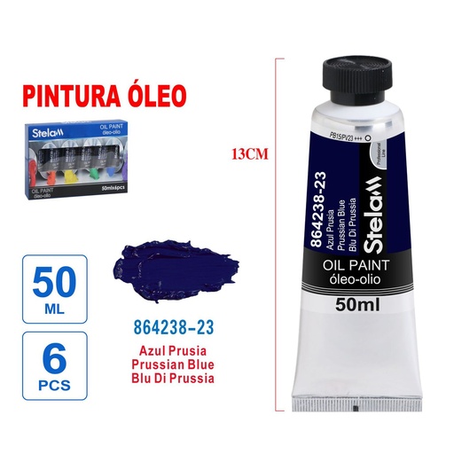 [864238] Pintura al óleo azul prusiano 50ml - Material artístico