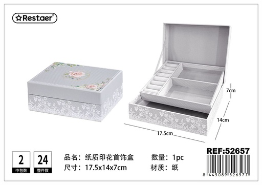 [52657] Caja joyero de cartón impresa - Artículos de regalo