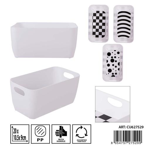 [0236861] Caja multiusos de plástico 20x10.5x9 cm - Utensilios de almacenamiento