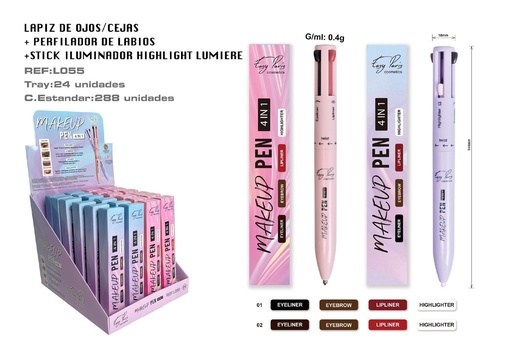 [L055-01] Perfilador multiuso 24 unidades - Cosméticos y maquillaje