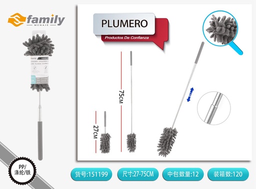 [151199] Plumero pequeño extensible de 27-75cm - Herramientas de limpieza