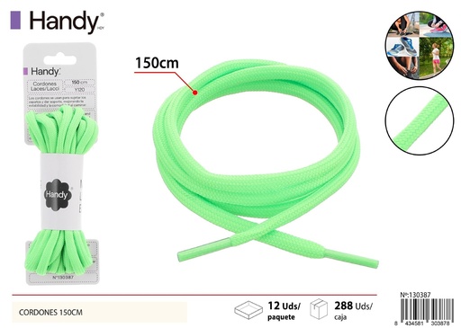 [130387] Cordones sólidos 150 cm tipo redondo Y058 - Accesorios para calzado