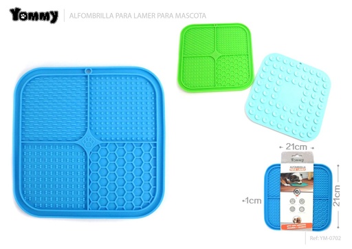 [YM0702] Alfombrilla para lamer 21*21*1cm - Productos para mascotas