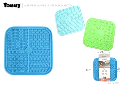 [YM0703] Alfombrilla para lamer 21*21*1cm - Productos para mascotas