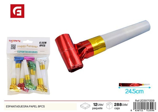[203971309] Espantajo papel 8 uds - Decoraciones festivas y sorpresas