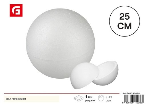 [201240018] Bola porex 25cm - Materiales para manualidades