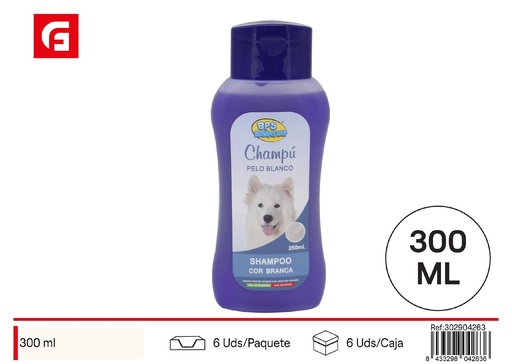 [302904263] Champú para mascota pelo blanco 300ml - Accesorios de belleza para mascotas