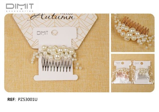[8435693869160] Peineta decorada 12/U PZ53001U DM - Accesorios para el cabello