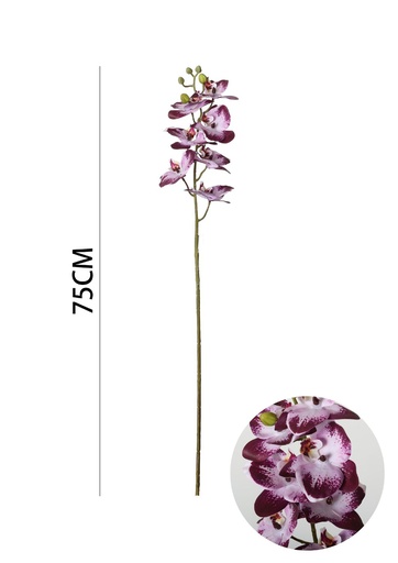 [630886-魅紫] Ramo de flores artificiales - Lirio de siete cabezas en 75 cm