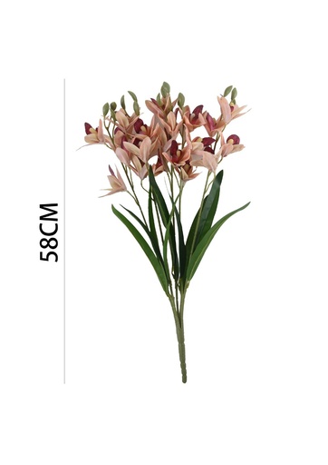[630917CHAMPAGNE] Ramo de flores artificiales - Ramo de orquídea de Asia