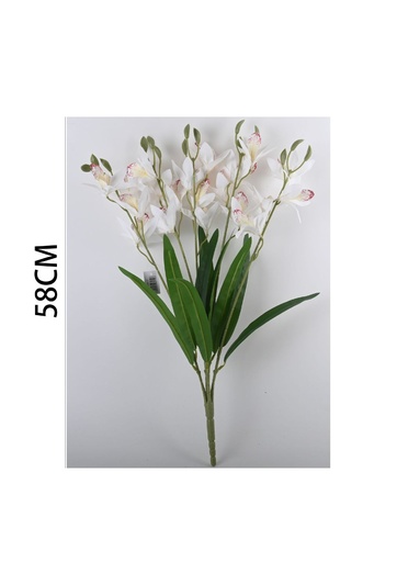 [630917BLANCO] Ramo de flores artificiales - Ramo de orquídea de Asia