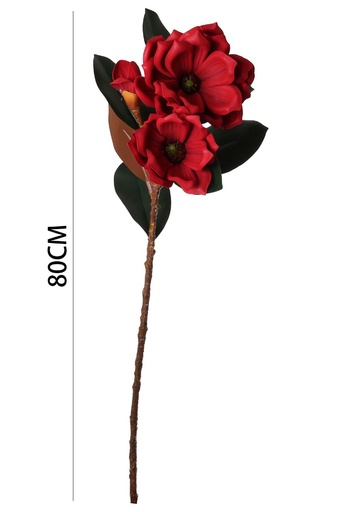 [630880红] Ramo de flores artificiales - Lirios enrollados en 68 cm