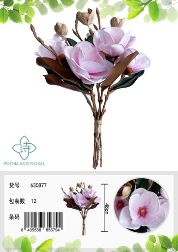 [630877粉] Ramo de flores artificiales - Bouquet de lirio fragante