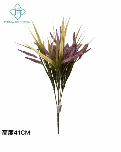 [630707-粉色] Ramo de lavanda de espuma - Ramo decorativo