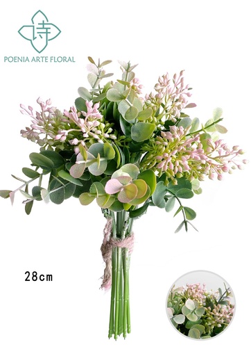 [630628浅粉] Ramo de eucalipto - Bouquet decorativo