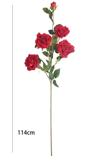 [630891红色] Ramo de rosa de 5 cabezas - Decoración floral