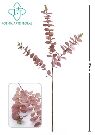 [630227-1] Ramo decorativo de hojas de eucalipto 85 cm - Varas decorativas