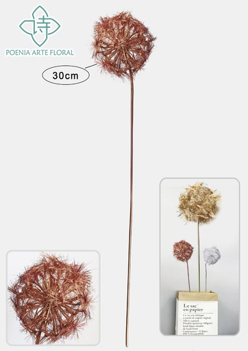 [630310青铜] Ramo de diente de león de 63 piezas en color bronce - Decoración floral