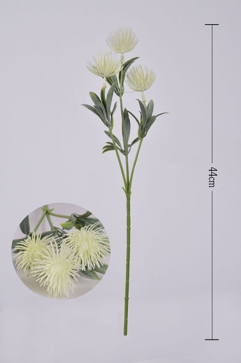 [630157-2] Ramo de 3 cabezas de plástico - Decoración floral