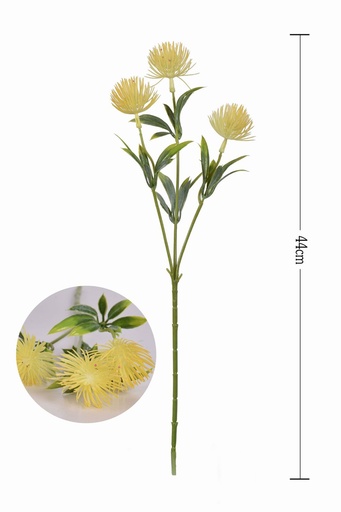 [630157-3] Ramo de 3 cabezas de plástico - Decoración floral